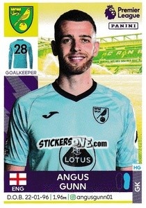 Sticker Angus Gunn - Premier League Inglese 2021-2022 - Panini