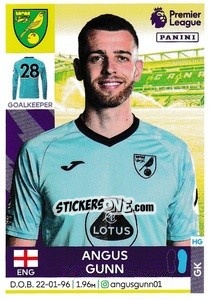 Sticker Angus Gunn - Premier League Inglese 2021-2022 n. 465 - Panini