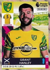 Sticker Grant Hanley - Premier League Inglese 2021-2022 - Panini