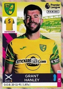 Sticker Grant Hanley - Premier League Inglese 2021-2022 n. 469 - Panini
