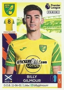 Sticker Billy Gilmour - Premier League Inglese 2021-2022 n. 476 - Panini
