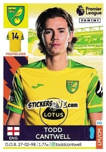 Figurina Todd Cantwell - Premier League Inglese 2021-2022 - Panini