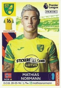 Sticker Mathias Normann - Premier League Inglese 2021-2022 - Panini