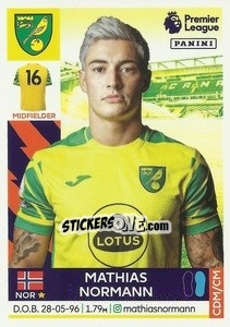 Cromo Mathias Normann - Premier League Inglese 2021-2022 - Panini