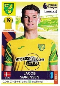 Sticker Jacob Sørensen - Premier League Inglese 2021-2022 n. 482 - Panini