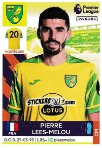 Sticker Pierre Lees-Melou - Premier League Inglese 2021-2022 - Panini