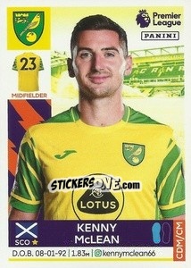 Cromo Kenny McLean - Premier League Inglese 2021-2022 - Panini