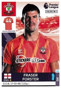Sticker Fraser Forster - Premier League Inglese 2021-2022 - Panini