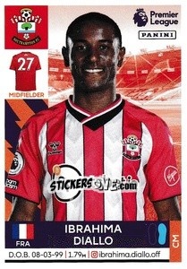 Sticker Ibrahima Diallo - Premier League Inglese 2021-2022 n. 510 - Panini