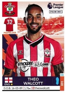 Sticker Theo Walcott - Premier League Inglese 2021-2022 - Panini