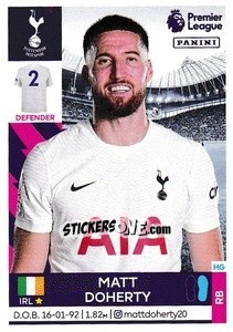 Sticker Matt Doherty - Premier League Inglese 2021-2022 - Panini
