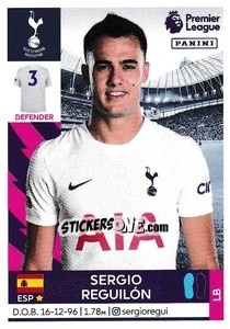 Cromo Sergio Reguilón - Premier League Inglese 2021-2022 - Panini