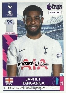 Sticker Japhet Tanganga - Premier League Inglese 2021-2022 - Panini