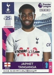 Figurina Japhet Tanganga - Premier League Inglese 2021-2022 - Panini