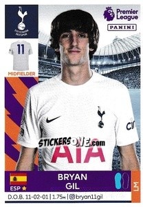 Sticker Bryan Gil - Premier League Inglese 2021-2022 n. 536 - Panini