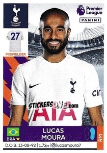 Sticker Lucas Moura - Premier League Inglese 2021-2022 - Panini
