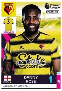 Sticker Danny Rose - Premier League Inglese 2021-2022 n. 553 - Panini