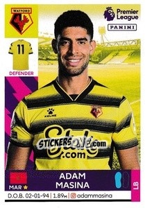 Sticker Adam Masina - Premier League Inglese 2021-2022 n. 555 - Panini