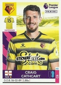 Sticker Craig Cathcart - Premier League Inglese 2021-2022 - Panini
