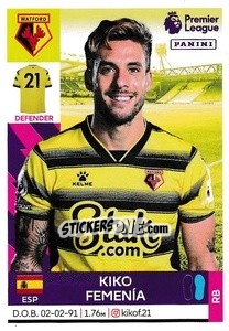 Sticker Kiko Femenía - Premier League Inglese 2021-2022 n. 557 - Panini