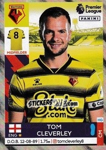 Sticker Tom Cleverley - Premier League Inglese 2021-2022 n. 563 - Panini