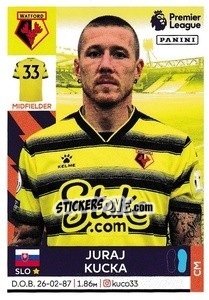 Sticker Juraj Kucka - Premier League Inglese 2021-2022 n. 566 - Panini