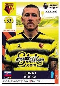 Cromo Juraj Kucka - Premier League Inglese 2021-2022 - Panini