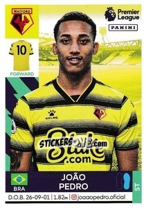 Sticker João Pedro - Premier League Inglese 2021-2022 n. 568 - Panini