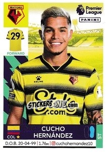 Figurina Cucho Hernández - Premier League Inglese 2021-2022 - Panini