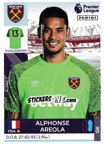 Sticker Alphonse Areola - Premier League Inglese 2021-2022 - Panini