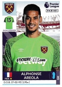 Sticker Alphonse Areola - Premier League Inglese 2021-2022 n. 581 - Panini