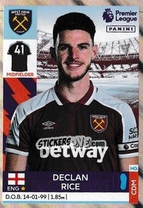 Sticker Declan Rice - Premier League Inglese 2021-2022 n. 598 - Panini