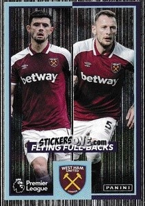 Sticker Aaron Cresswell / Vladimír Coufal - Premier League Inglese 2021-2022 n. 604 - Panini