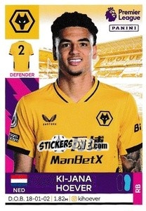 Cromo Ki-Jana Hoever - Premier League Inglese 2021-2022 - Panini