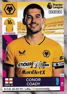 Sticker Conor Coady - Premier League Inglese 2021-2022 n. 616 - Panini