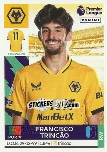 Sticker Francisco Trincão - Premier League Inglese 2021-2022 - Panini