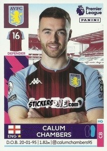 Sticker Calum Chambers (Aston Villa) - Premier League Inglese 2021-2022 - Panini