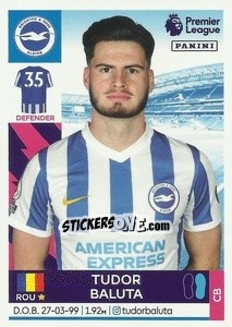 Sticker Tudor Baluta (Brighton) - Premier League Inglese 2021-2022 - Panini