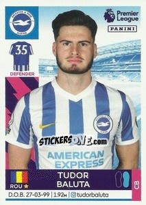 Sticker Tudor Baluta (Brighton) - Premier League Inglese 2021-2022 n. U8 - Panini