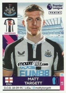 Sticker Matt Targett (Newcastle United) - Premier League Inglese 2021-2022 - Panini
