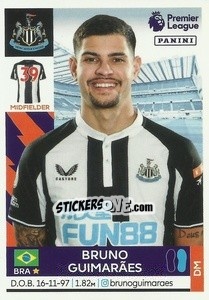 Sticker Bruno Guimarães (Newcastle United) - Premier League Inglese 2021-2022 - Panini