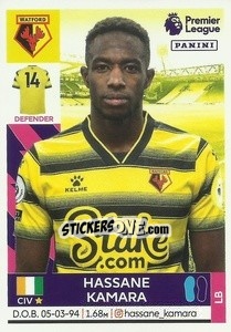 Sticker Hassane Kamara (Watford) - Premier League Inglese 2021-2022 n. U39 - Panini