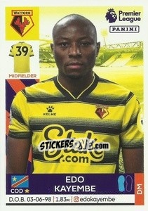 Sticker Edo Kayembe (Watford) - Premier League Inglese 2021-2022 - Panini