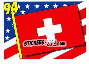 Sticker Switzerland - World Cup USA 1994 n. 6 - Euroflash
