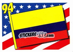 Sticker Colombia - World Cup USA 1994 n. 8 - Euroflash