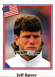 Sticker Jeff Agoos - World Cup USA 1994 n. 12 - Euroflash