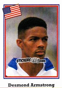 Sticker Desmond Armstrong - World Cup USA 1994 n. 13 - Euroflash
