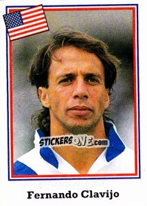 Figurina Fernando Clavijo - World Cup USA 1994 - Euroflash