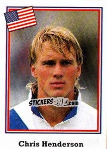 Sticker Chris Henderson - World Cup USA 1994 n. 24 - Euroflash