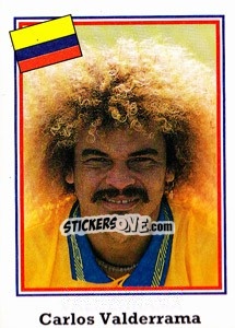 Sticker Carlos Valderrama - World Cup USA 1994 n. 67 - Euroflash